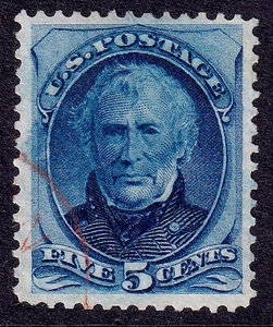 US Scott 179, 1875 Taylor, 5c blue, VERY FINE USED - Picture 1 of 1