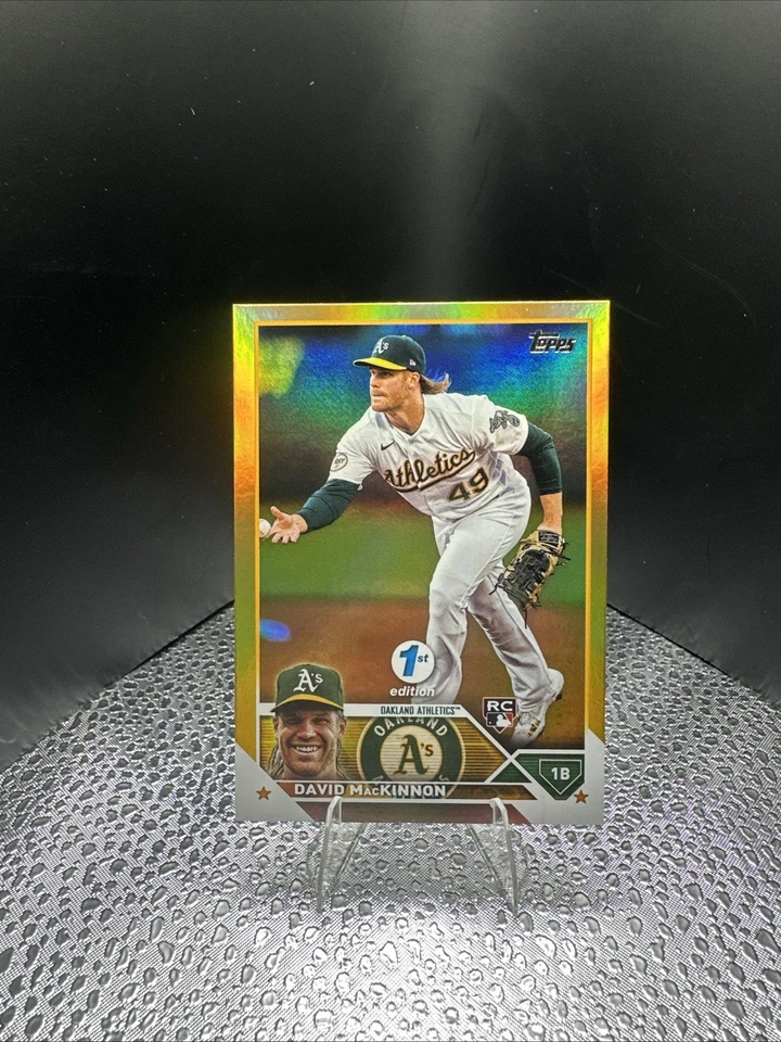 2023 Topps Series 1 David MacKinnon Rookie Gold Foil/2023 Oakland Athletics - Image 1 of 1