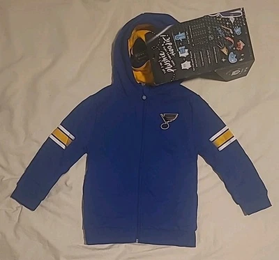 NHL Saint Louis Blues 6-7 Hoodie & Plushie Transforming 2 In 1 Game Day Ice Crew - Image 1 of 4