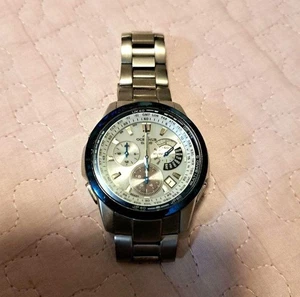 Casio Oceanus World Time OCW-M700TCJ Titanium Men Wristwatch Used from Japan - Picture 1 of 12