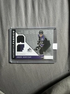 ANZE KOPITAR TWO COLOR GAME USED JERSEYS 2007-08 SP AUTHENTIC FABRICS - Picture 1 of 2
