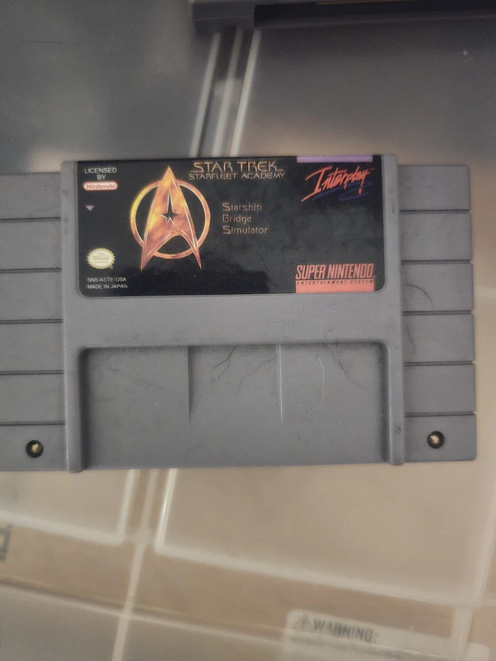 Star Trek Starfleet Academy SNES Super Nintendo - Image 1 of 1
