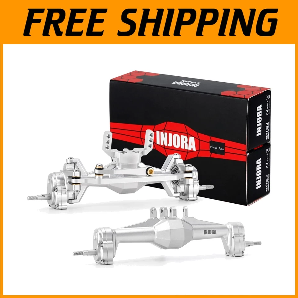 Upgraded Silver 5mm Diamond Portal Axles for 1/18 RC Crawler - Image 1 of 4