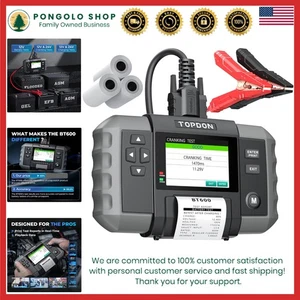 Probador de Batería Profesional BT600 - Prueba 12V/24V con Impresora y Alta Precisión - Imagen 1 de 9