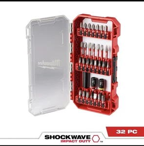 Milwaukee Shockwave Set di punte per avvitatore a percussione, 32 pezzi, modello # 48-32-4004 - Foto 1 di 3