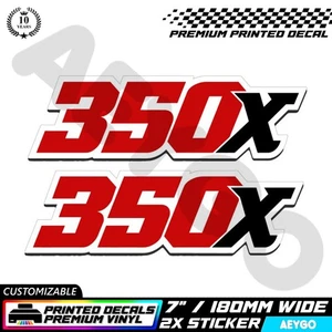 2x Adesivi Decalcomania Vinile HONDA BIG RED 350X Adesivo Moto Mod Grafica - Foto 1 di 3