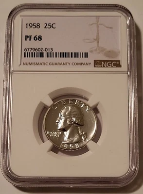 NGC 1958 Washington Quarter Proof PF68 - Image 1 of 2