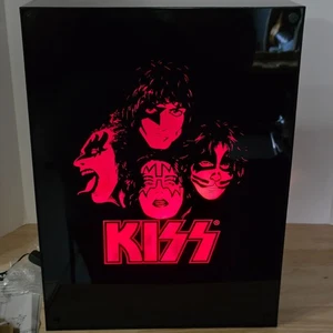 KISS Virtual Flame Box Spencer’s Gifts Gene Simmons Paul Stanley Ace Frehley - Picture 1 of 8