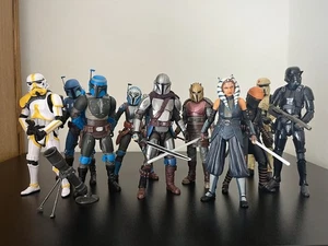 Star Wars Black Series Mandalorian Bundle (10 6” Scale Hasbro Action Figures) - Picture 1 of 1