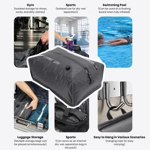 Vacuum Bag For Travel 70D Nylon Water Proof Reusable Compression Bag For - Picture 1 of 12