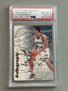 Tom Gugliotta 1997 Skybox Premium Autographics Autograph Wolves PSA 8 Auto 8 - Bild 1 von 1