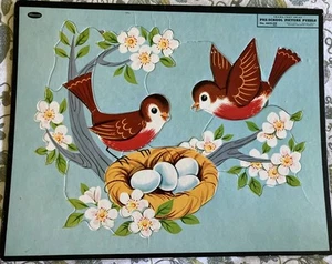 Vintage Preschool 1956 Puzzle Lovely Color Graphics - Picture 1 of 16