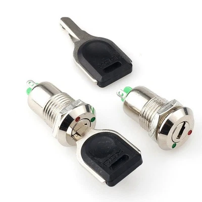 Efficient 12mm Key Switches Compatible with Multiple Voltages Pack of 10 - Image 1 of 4