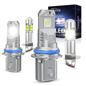 Led Headlight Hi/Lo Beam Fog light bulbs Kit 6000K For 1987-1993 Ford Mustang - Picture 1 of 14