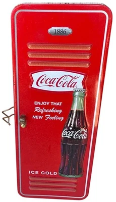 The Coca-Cola Co. "Have a Coke" Red White Locker Tin Box Container (READ) - Image 1 of 4
