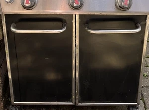 Weber Genesis 310, 320, 330 Gas Grill Black Front Doors Door W/ Handles EUC - Picture 1 of 5
