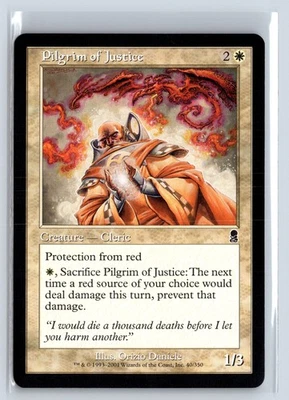 (2x) PILGRIM OF JUSTICE - Odyssey – MTG Magic the Gathering Card - Common - Image 1 of 4