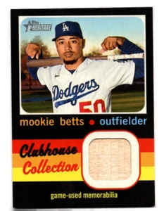 2020 TOPPS HERITAGE HIGH NUMBER CLUBHOUSE COLLECTION RELIC #CCR-MB MOOKIE BETTS - Picture 1 of 1