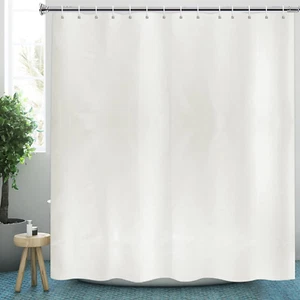 Tenda Doccia 200X240 Tessuto, Tenda per Doccia Antimuffa Altezza 240Cm Crema per - Foto 1 di 12