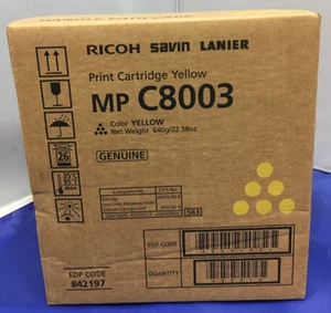 Original Ricoh MP C8003 Druckerpatrone Gelb 842197 - Bild 1 von 5