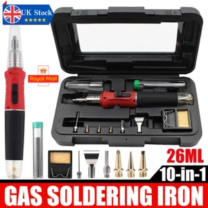Cordless Auto Ignition Butane Gas Soldering Iron Kit Ignite Welding Torch Tool A - Picture 1 of 12