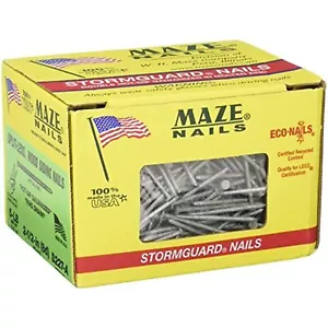 MAZE NAILS S227A-5 Double Hot Dipped Ring Shank Split Less Siding Nail, 5-Pound - Picture 1 of 3