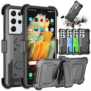Para Samsung Galaxy S21 Ultra 5G a prueba de golpes Heavy Duty Case + funda de clip de cinturón - Imagen 1 de 40