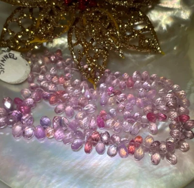 Briolettes de piedras preciosas de espinela natural fina de 13" 74,08 quilates Foto 1 de 4