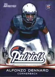 Bowman Purple Alfonzo Dennard RC #106 2012 New England Patriots 🏈 - Imagen 1 de 2