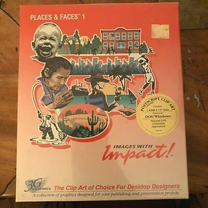 3G Graphics Places & Faces~Clip Art~Windows 1993 Software~3.5 Floppy~SEALED NIB - Picture 1 of 2
