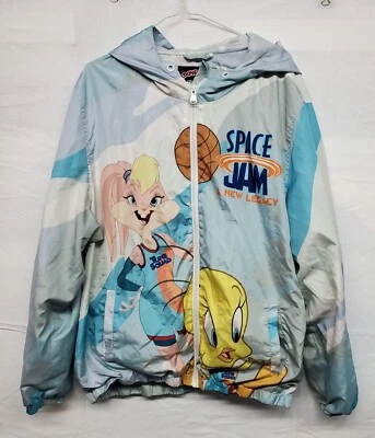 40168 Space Jam A New Legacy Chaqueta con Capucha Cremallera Completa Escuadrón Piolín Lola X Grande Foto 1 de 4