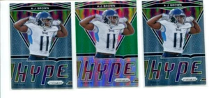 LOT OF (3) 2020 Panini Prizm A.J. Brown Hype #4 x2 Green Prizm x1 - Bild 1 von 1
