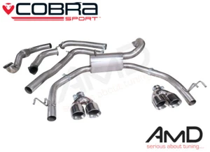 Cobra Honda Civic Type R FK2 Cat Back Exhaust Resonated Stainless Steel HN20 - Picture 1 of 1