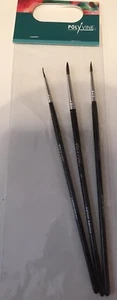 Juego de 3 PAQUETE DE PINCELES DE ARTISTAS POLYVINE ARTE ARTESANAL PINCEL DE PINTURA PINCEL - Imagen 1 de 1