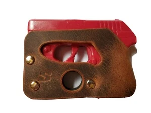Pocket Holster Fits Ruger LCP 380 with Lasermax Laser Brown Leather - Picture 1 of 5