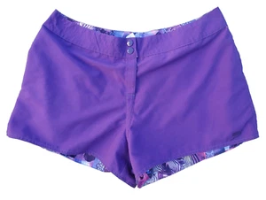 SPEEDO size 10 womens purple shorts Athleisure POLYESTER snapped - Picture 1 of 4
