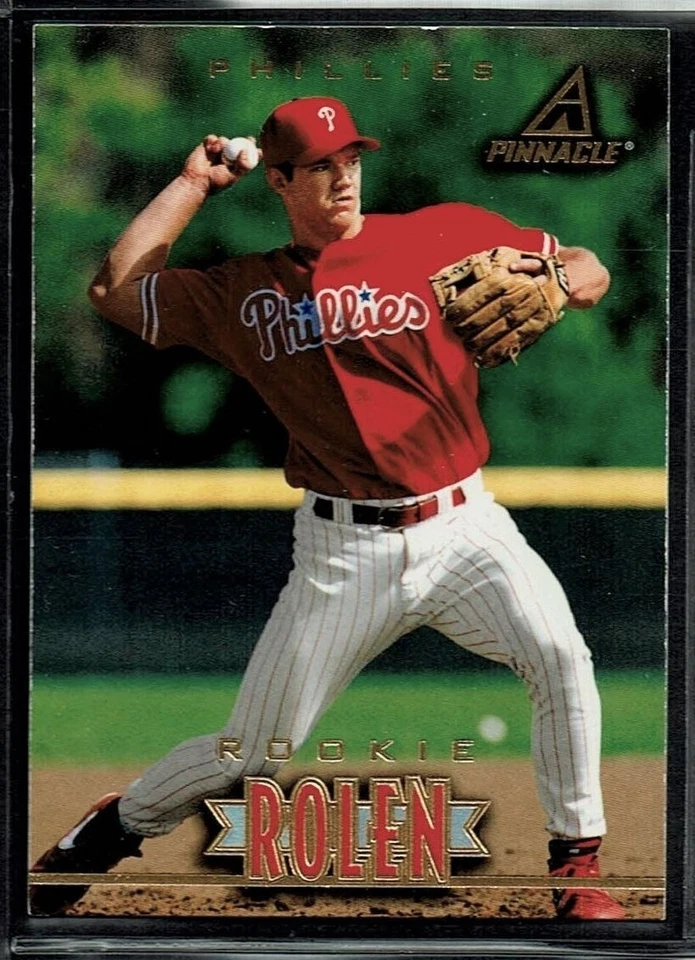 1997 PINNACLE BASEBALL PHILADELPHIA PHILLIES SCOTT ROLEN ROOKIE RC HOF 172 EX-MT - Image 1 of 1