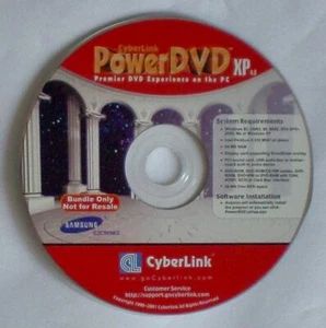 CYBERLINK POWER DVD XP 4.0 - CD SOFTWARE PER PC - Foto 1 di 1