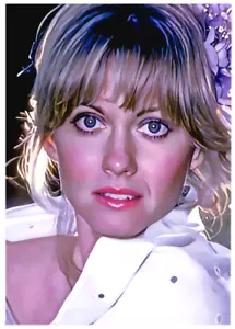 OLIVIA NEWTON-JOHN * ACEO Personalizado * Divertida Novedad * CELEBRIDAD * Tarjeta de Arte * ATC - Imagen 1 de 2