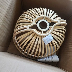 Eglo Glyneath Natural Bamboo Pendant Light Fixture brand new in box - Picture 1 of 6
