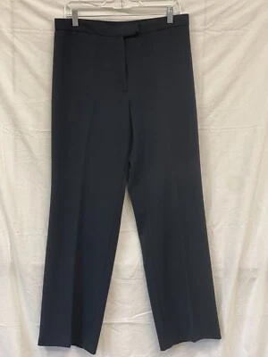 Pantalón pantalón Sag Harbor para mujer azul marino elástico pierna recta talla 12 frente plano Foto 1 de 4