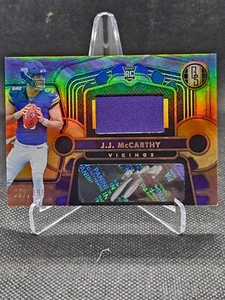 GOLD BAR Standard 2024 J.J. McCarthy Rookie Patch Auto 57/199 - Picture 1 of 2