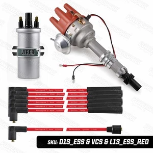 Ford Essex V6 Electronic Distributor with Viper Coil and Red Leads - Picture 1 of 8