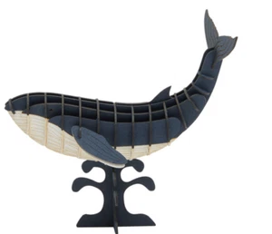 3D paper puzzle Craft Kit  Blue Whale - Picture 1 of 2