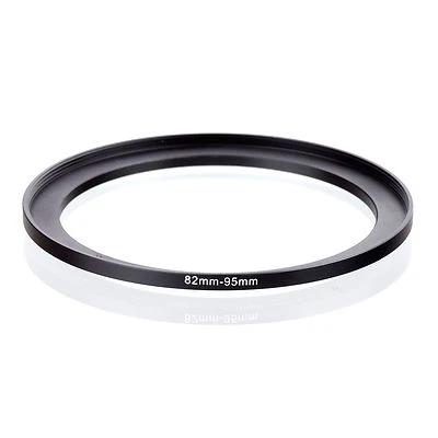 Camera 82mm Lens to 95mm Accessory Step Up Adapter Ring 82mm-95mm Black - Image 1 of 3