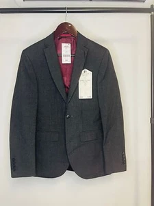 Traje Chaqueta Next Tasailoring Woolmark Performance Calce Ajustado Negro Talla 34S - Imagen 1 de 4