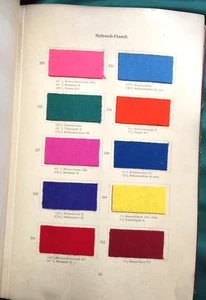 TEXTIL & FARBSTOFFMUSTERBUCH 1910 - über 400 lebendige Farbfelder, BAYER & CO selten! - Bild 1 von 13