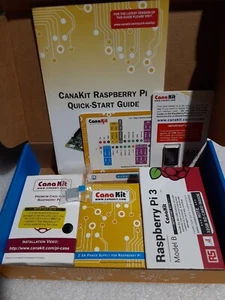 Raspberry Pi 3 Model B CanaKit 32 GB Edition Black Incomplete - Picture 1 of 5