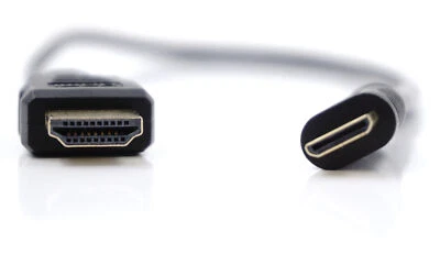 StarTech Mini HDMI auf HDMI Kabel mit Ethernet 4K 2K FullHD, schwarz, 0,5m 50cm - Bild 1 von 4