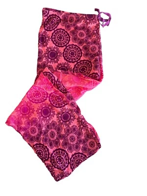 Pantalones de Pijama Josie Natori Talla XL Boho Bohemio Ligero Púrpura Rosa Foto 1 de 4